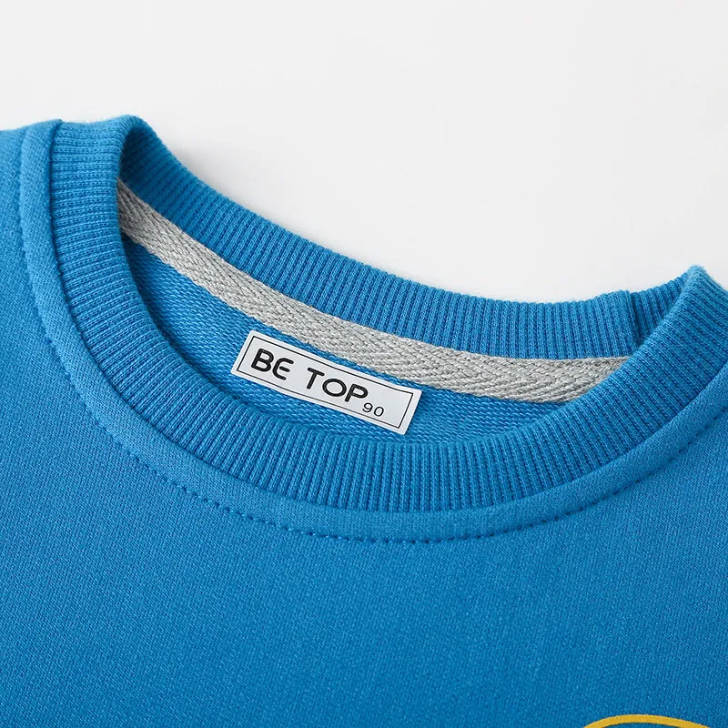 4-Pack Toddler Boys 100% Cotton Long Sleeve Tshirt