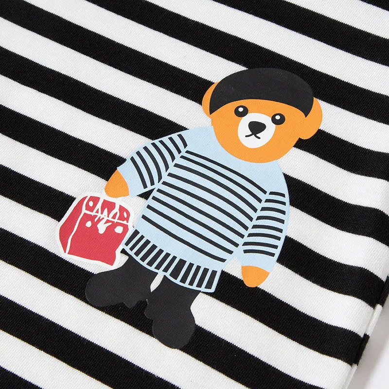 4-Pack Toddler Boys 100% Cotton Long Sleeve Tshirt
