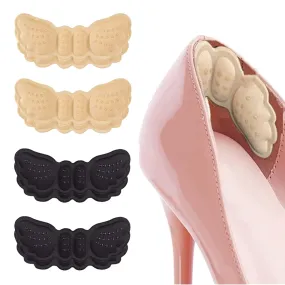 4 Pairs Heel Grips, Shoe Inserts for Shoes Too Big Anti-Blister Heel Cushion Pads Heel Protectors, Heel Grips for Ladies Shoes, Shoe Heel Inserts for Women Men