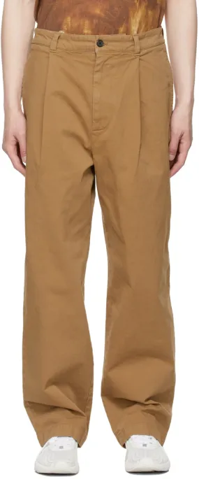 Acne Studios Tan Wide-Leg Trousers