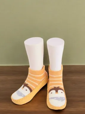 Adorable Penguin Face Socks with Soft Sole for Boys