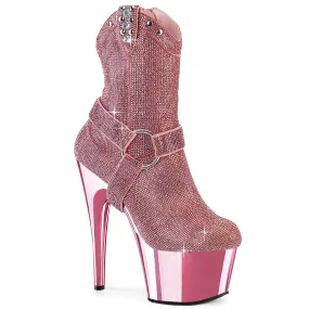 ADORE-1029CHRS Pleaser Baby Pink Chrome Sexy Platform Shoes (Pole Dancing Heels)