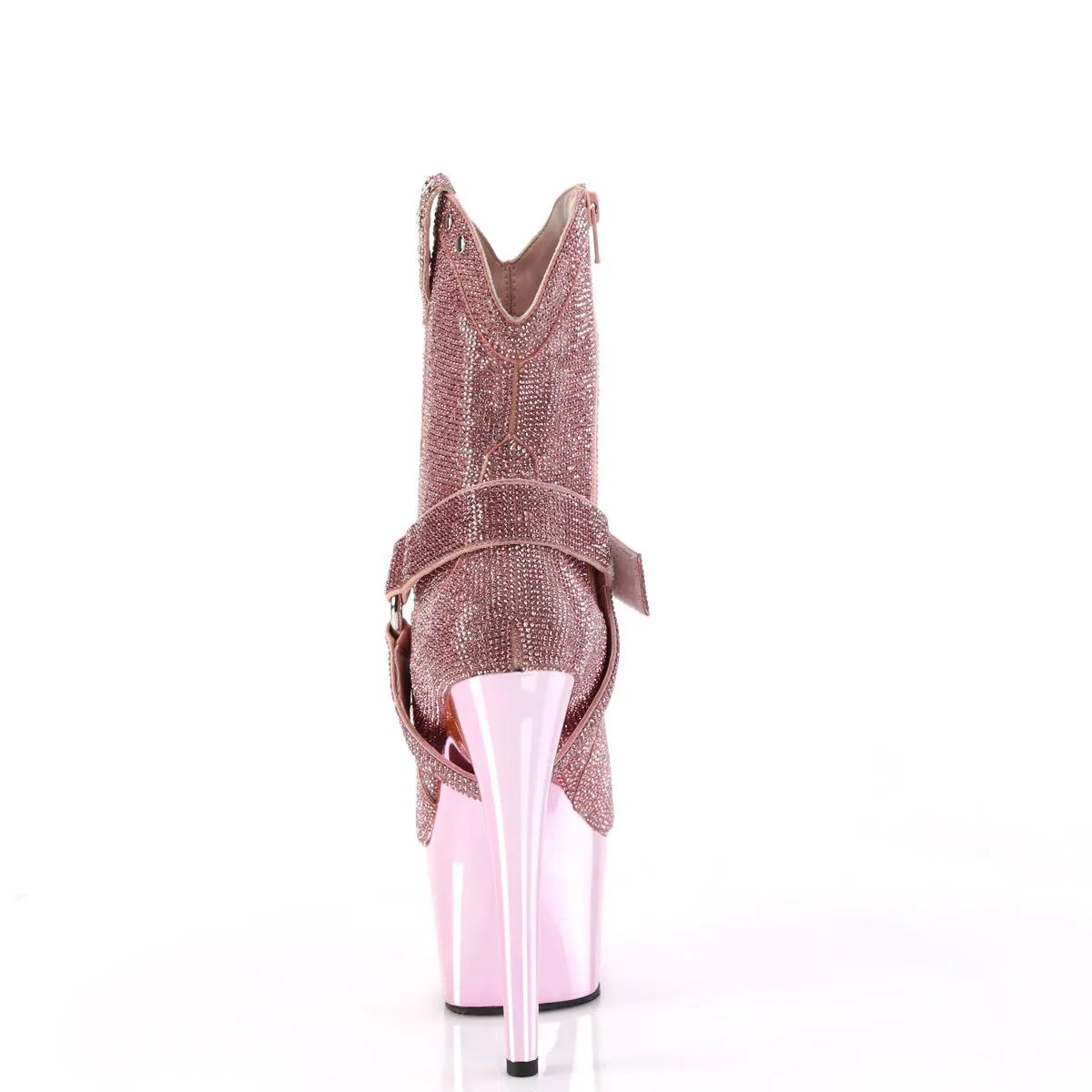 ADORE-1029CHRS Pleaser Baby Pink Chrome Sexy Platform Shoes (Pole Dancing Heels)