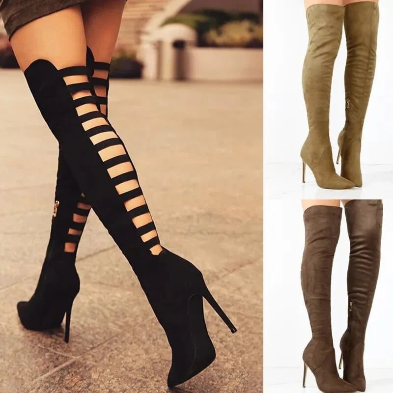 Aitana Over The Knee Heel Boots