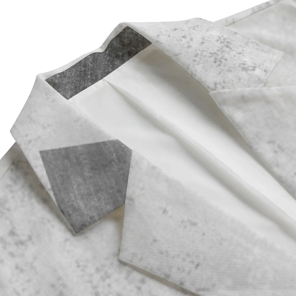 All-Over Print Men's Casual Flat Lapel Collar Blazer | gray  print 52 245GSM Cotton