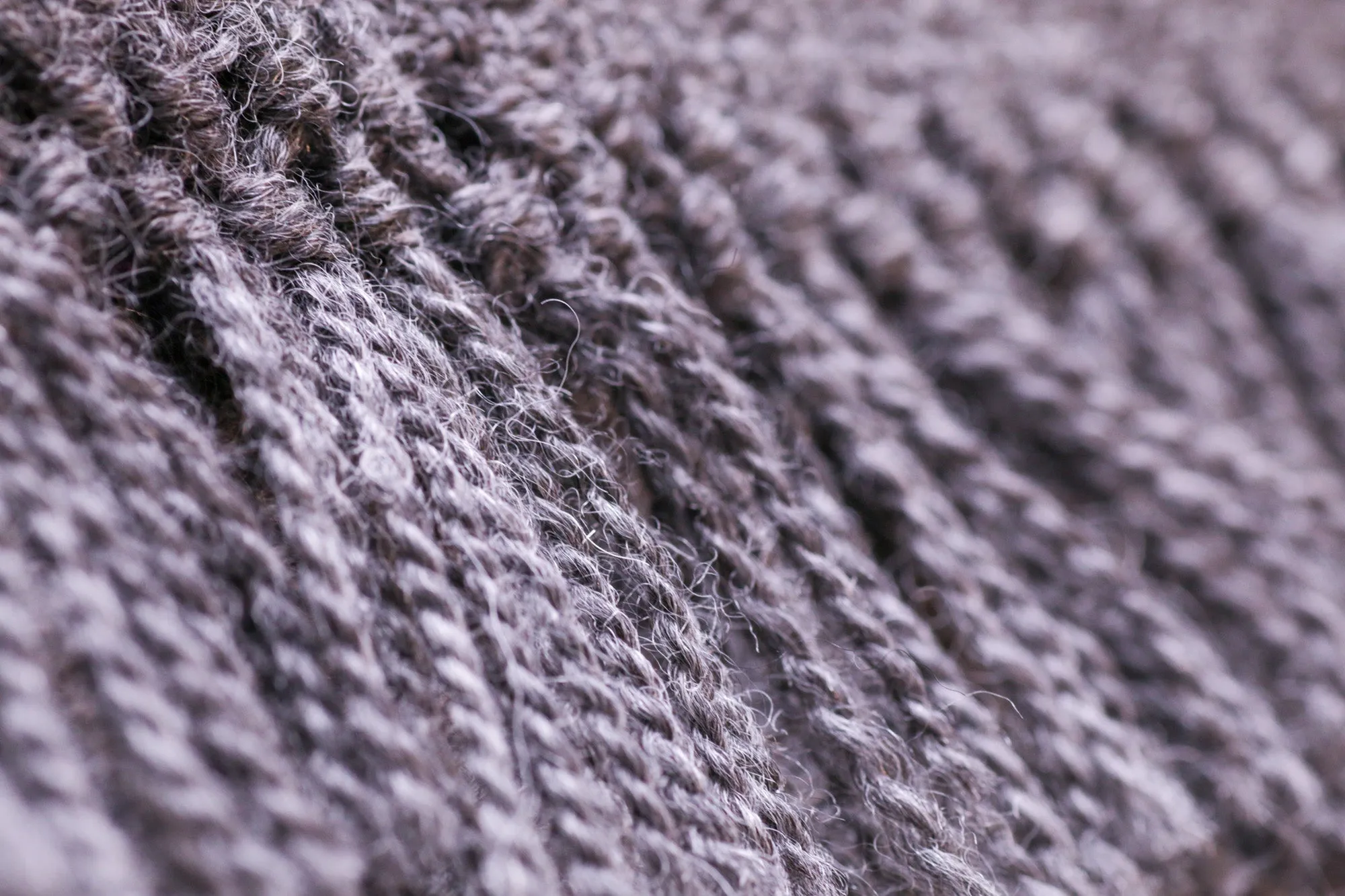 Alpaca Scarf - Natural Grey