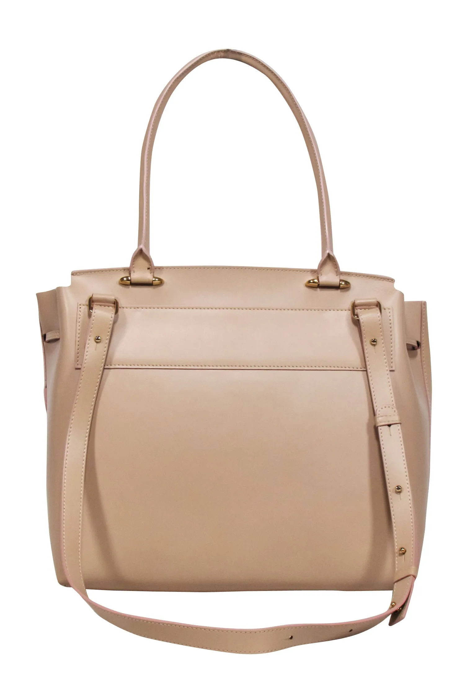 Armadio - Beige Leather "Augusta" Satchel Bag