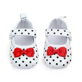 Baby Girl Anti-slip Polka Dot First Walkers/Shoes