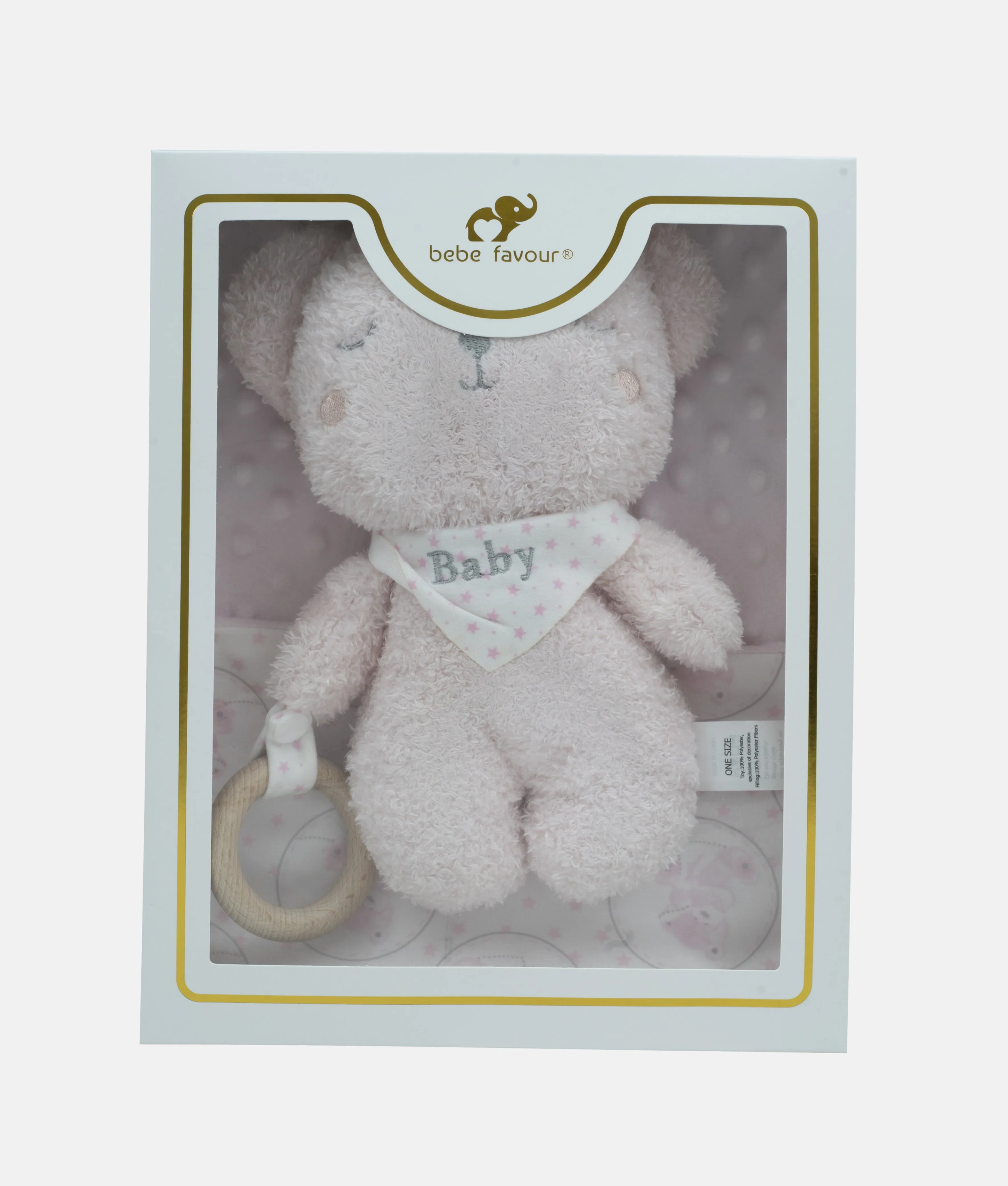 Baby Plush Gift Box Set - Pink - Bebe Favour