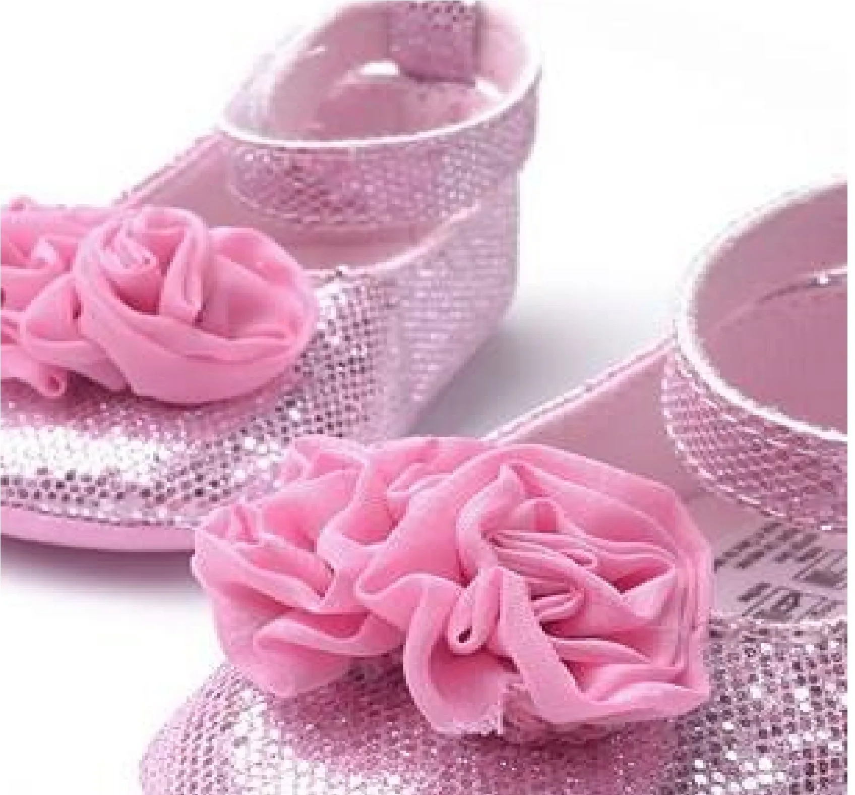 Baby Soft Soles Shoes Rosette Ballet Flats