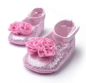 Baby Soft Soles Shoes Rosette Ballet Flats