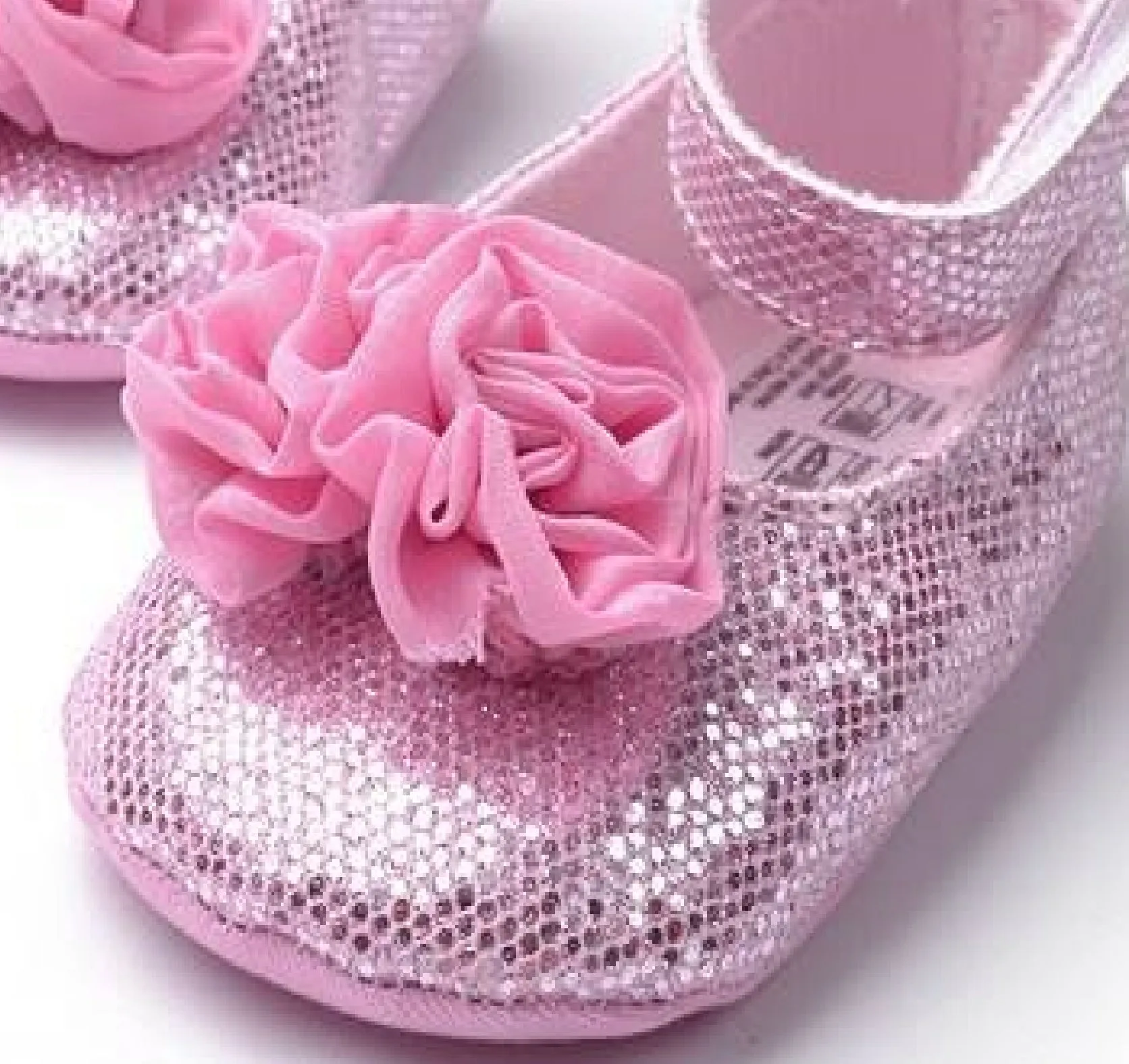 Baby Soft Soles Shoes Rosette Ballet Flats