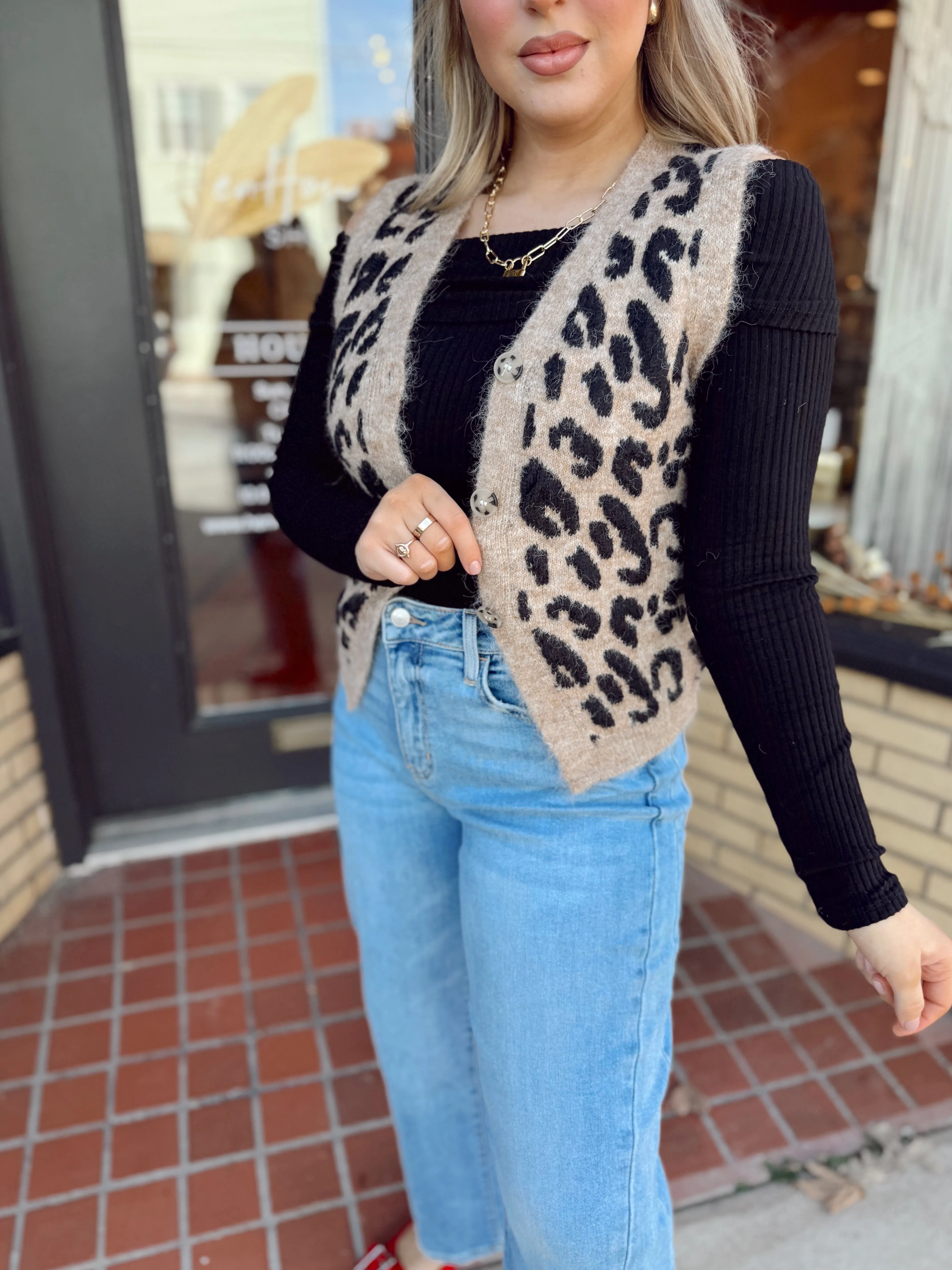 Back in Action Leopard Vest