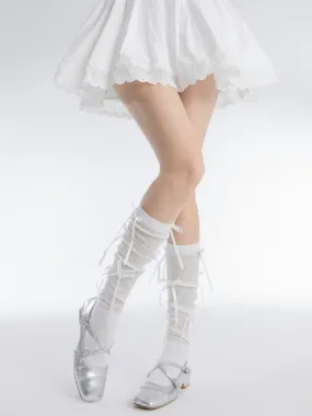 Ballet Girly Bow Stockings