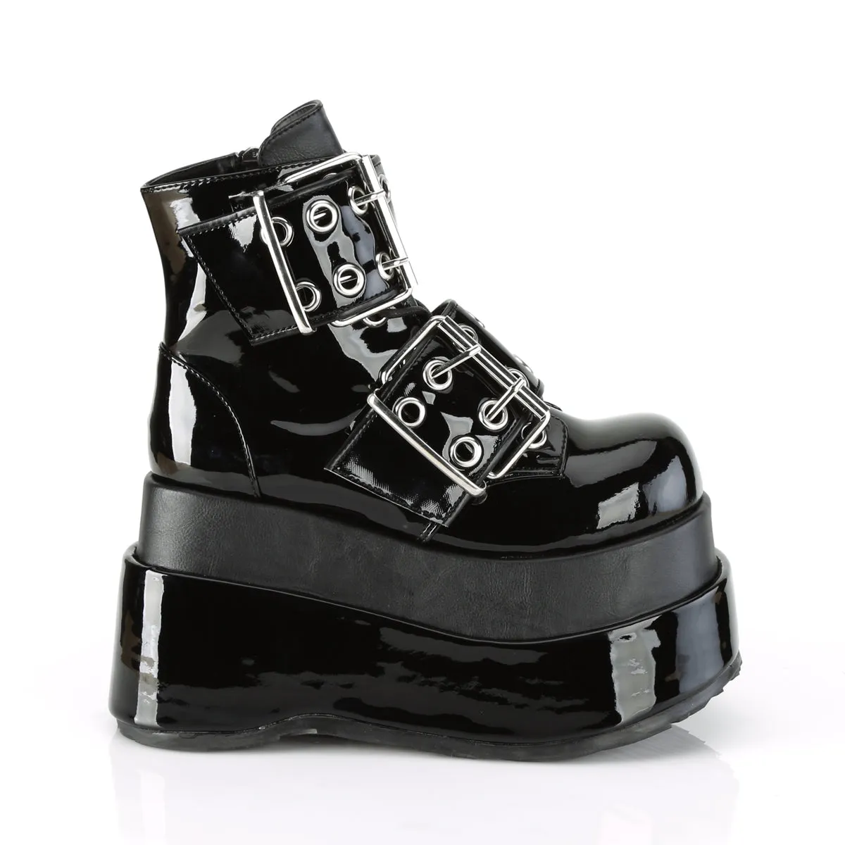 BEAR-104 DemoniaCult Black Sexy Women's Ankle Boots (Alternative Footwear)