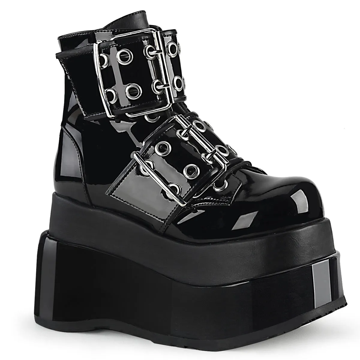 BEAR-104 DemoniaCult Black Sexy Women's Ankle Boots (Alternative Footwear)