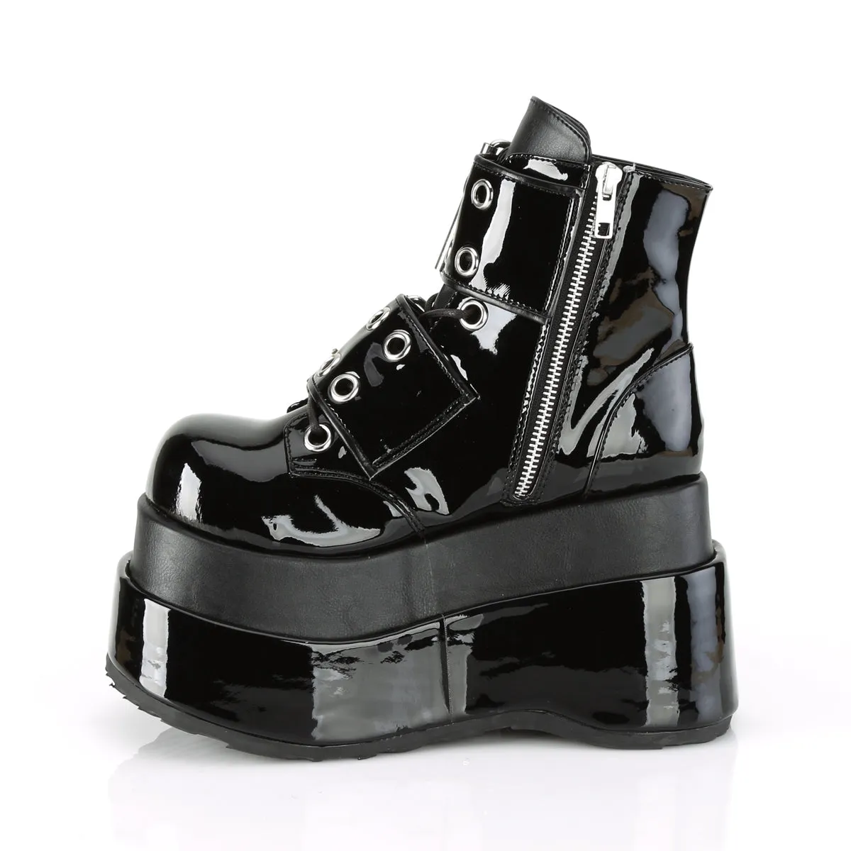 BEAR-104 DemoniaCult Black Sexy Women's Ankle Boots (Alternative Footwear)