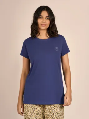 Blue Short Sleeve Solid SL T-Shirt