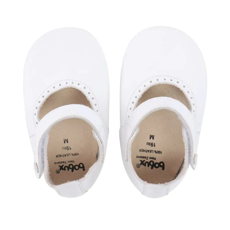 Bobux Soft Sole Mary Jane White