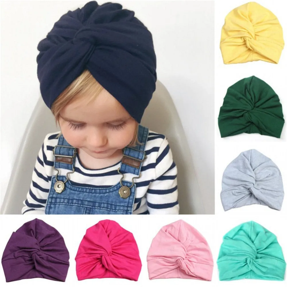 Bohemian Style Kids Newborn Cap For Baby Girls