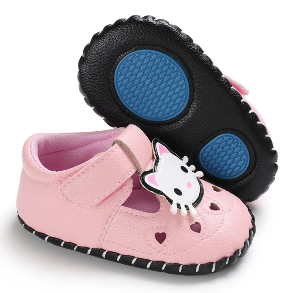 Brand New Newborn Baby Girl Boy Soft Sole Leather Crib Shoes Antislip Sneaker Prewalker Cartoon Animals First Walkers.