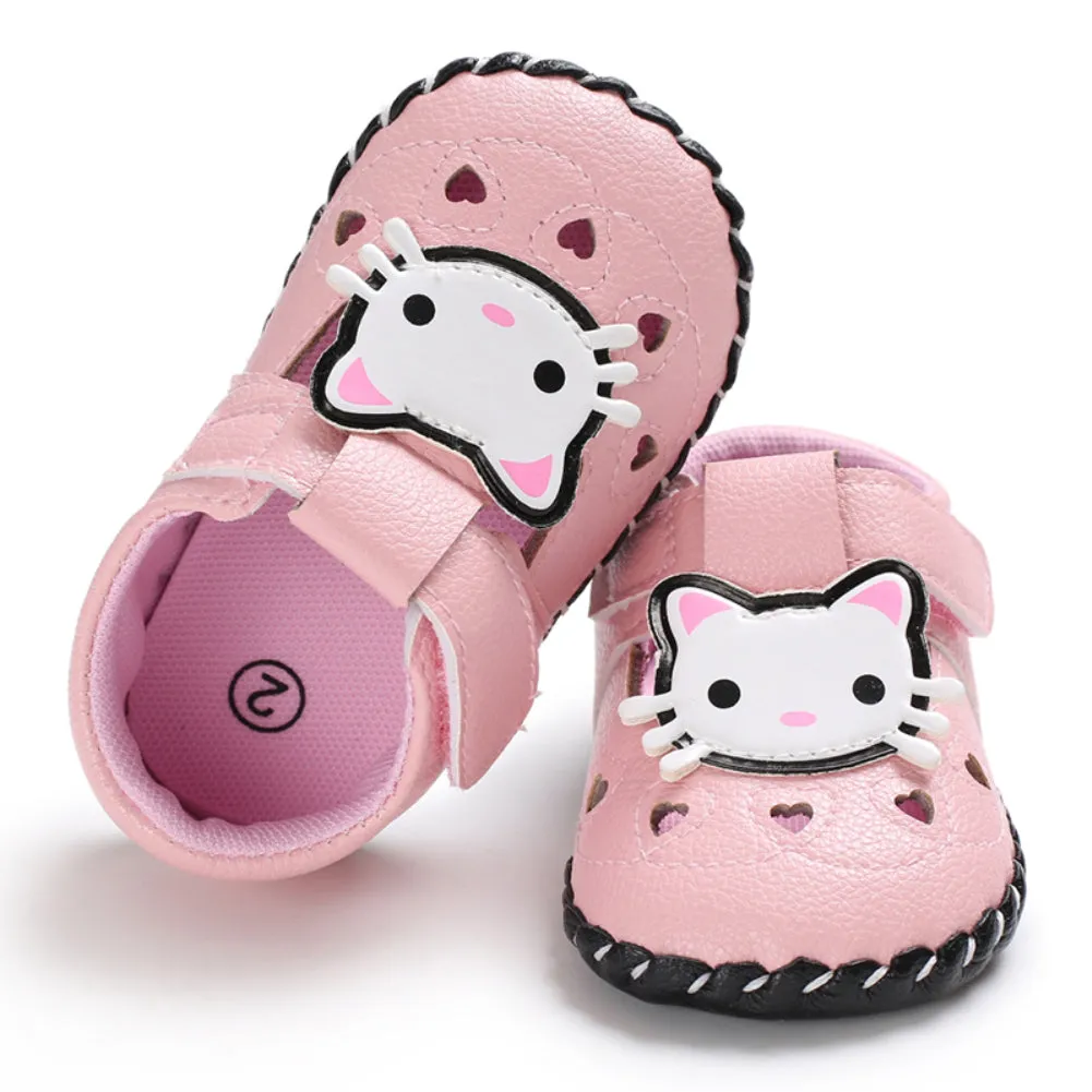 Brand New Newborn Baby Girl Boy Soft Sole Leather Crib Shoes Antislip Sneaker Prewalker Cartoon Animals First Walkers.