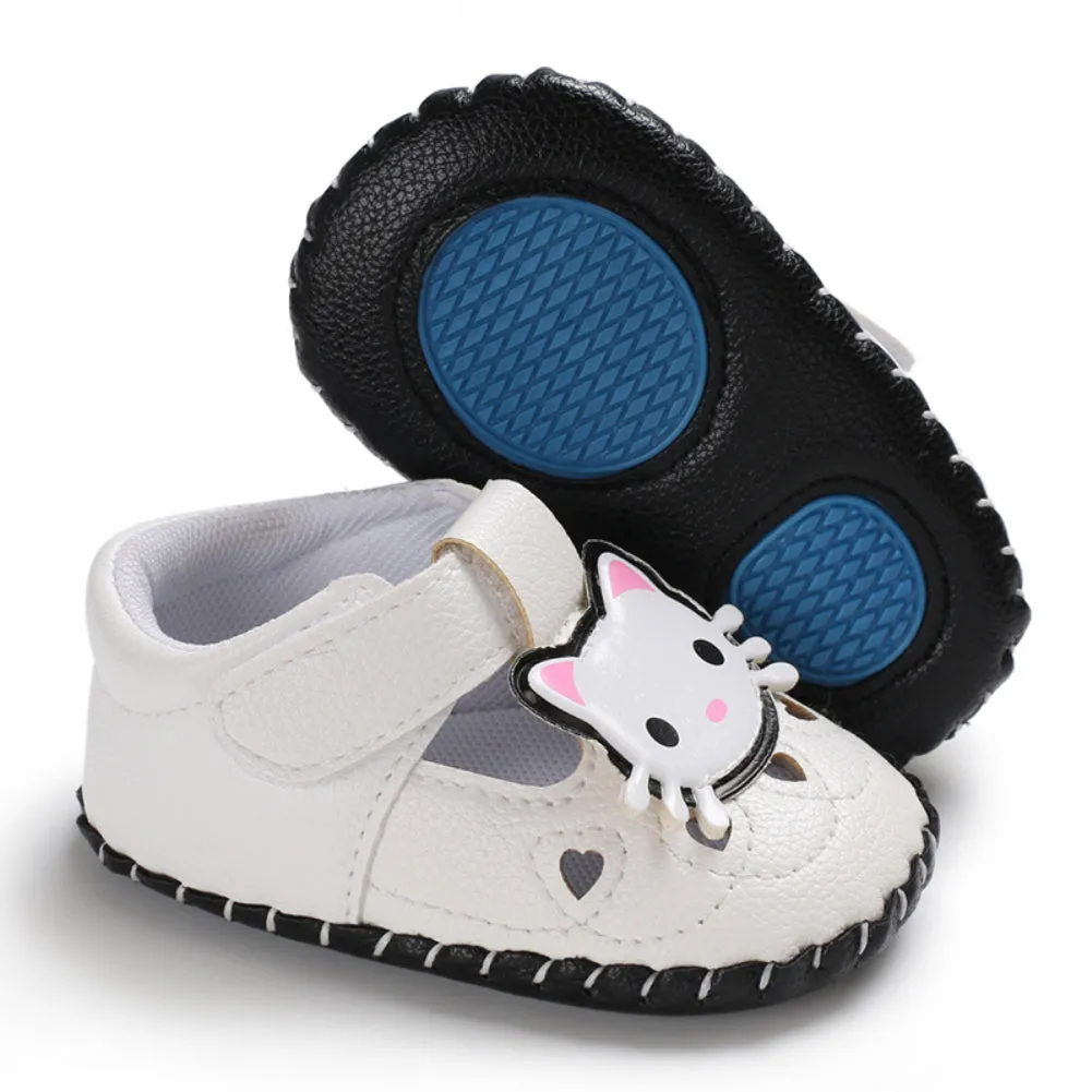 Brand New Newborn Baby Girl Boy Soft Sole Leather Crib Shoes Antislip Sneaker Prewalker Cartoon Animals First Walkers.