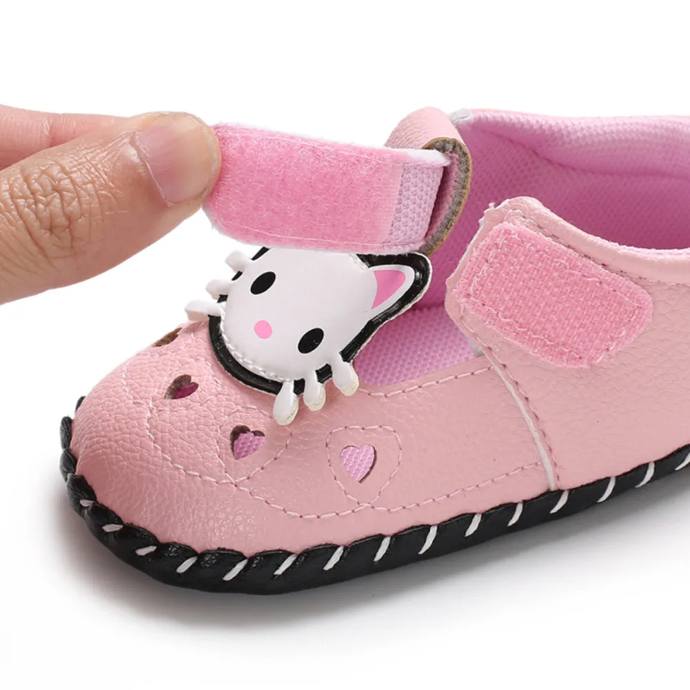 Brand New Newborn Baby Girl Boy Soft Sole Leather Crib Shoes Antislip Sneaker Prewalker Cartoon Animals First Walkers.