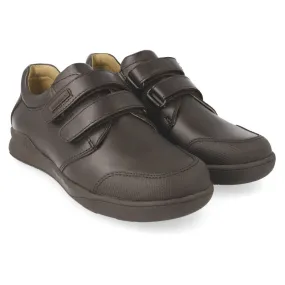 Brown double velcro shoe (161126-A)