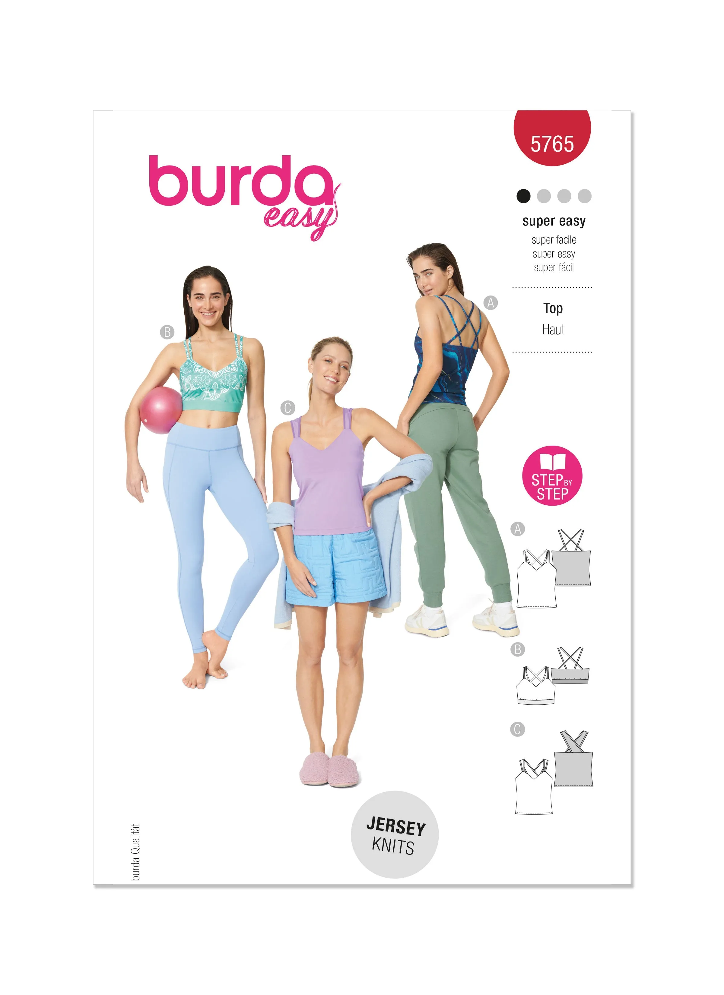 Burda Style Pattern 5765 Misses' Tops