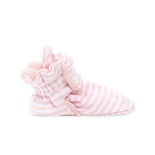 Burt's Bees Baby Baby Gender Neutral Color for Ages 0 to 9 Months Old Slipper Sock, Blossom Stripe, 3 Unisex Infant