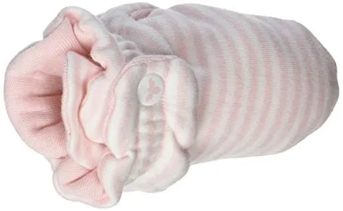 Burt's Bees Baby Baby Gender Neutral Color for Ages 0 to 9 Months Old Slipper Sock, Blossom Stripe, 3 Unisex Infant