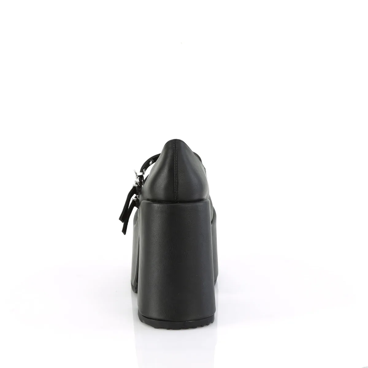 CAMEL-55 DemoniaCult Black Vegan Leather Sexy Women's Heels & Platform Shoes (Alternative Footwear)
