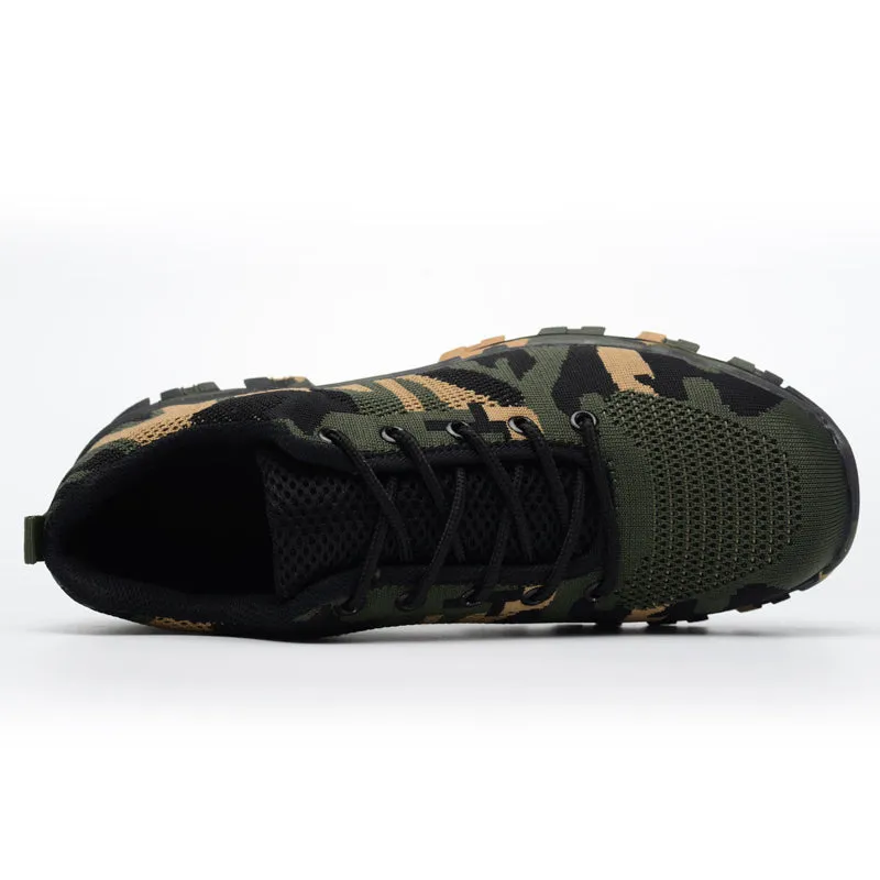Camouflage Steel Toe Safety Work Shoes