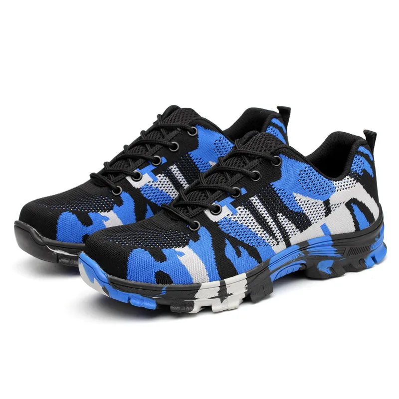 Camouflage Steel Toe Safety Work Shoes