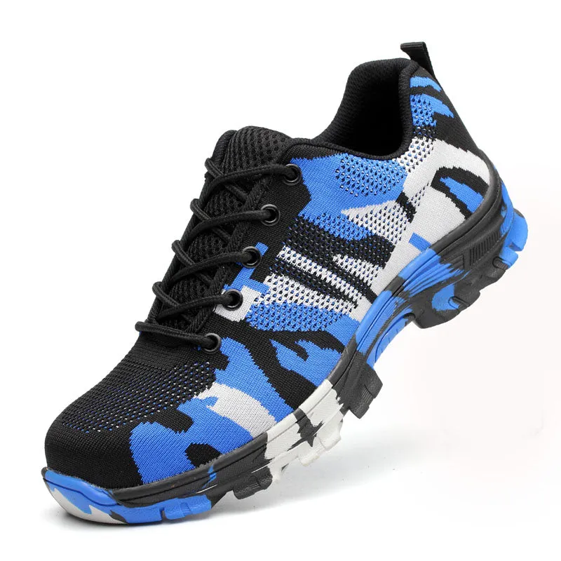Camouflage Steel Toe Safety Work Shoes