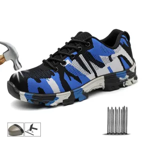 Camouflage Steel Toe Safety Work Shoes