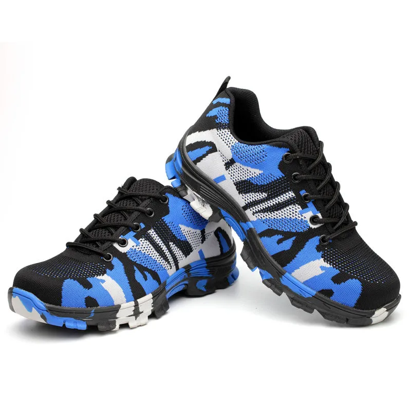 Camouflage Steel Toe Safety Work Shoes