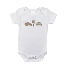 Chicago Foodie Baby Onesie by Little Hometown
