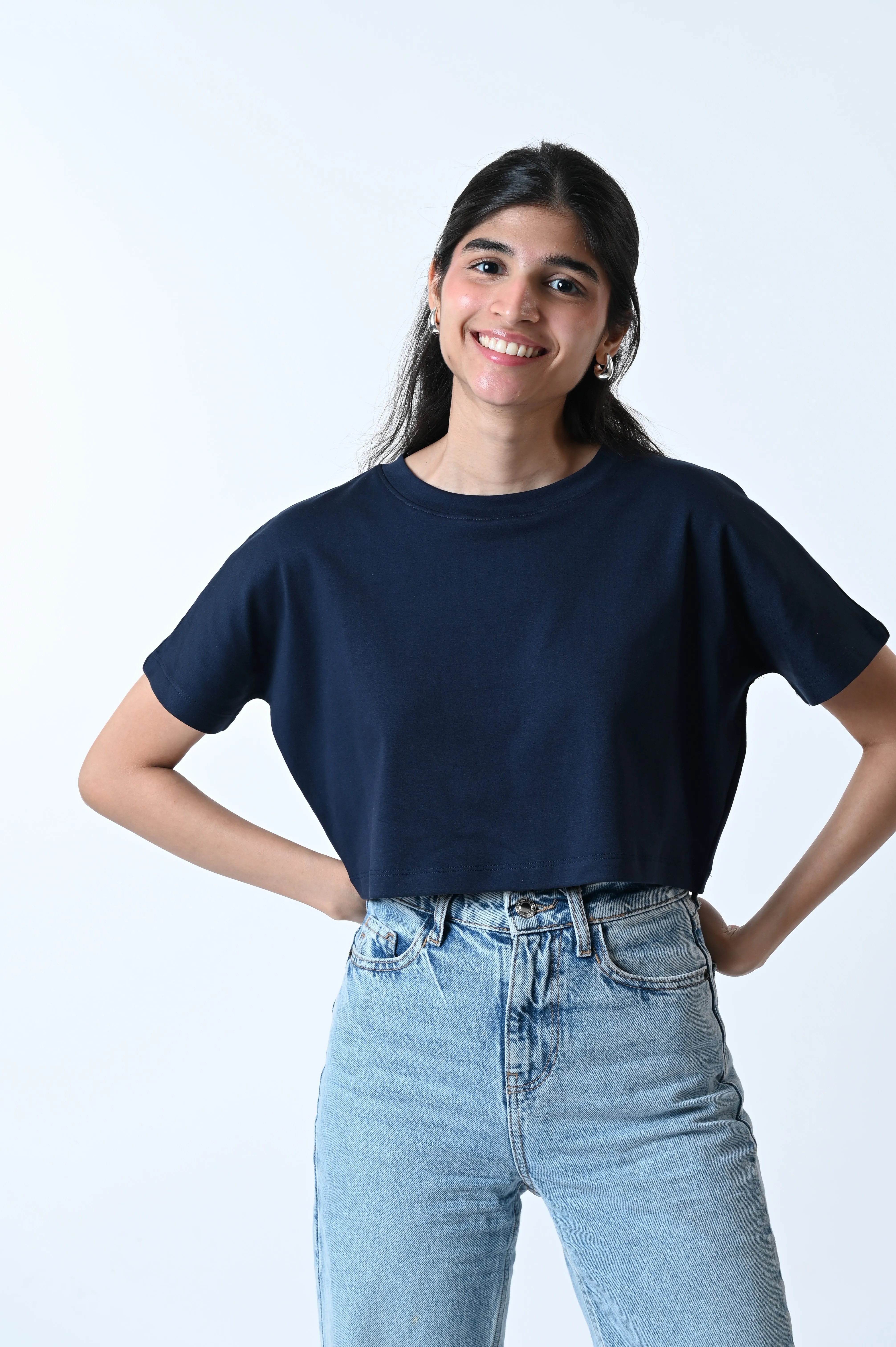 Comfort Crop Tee Wine