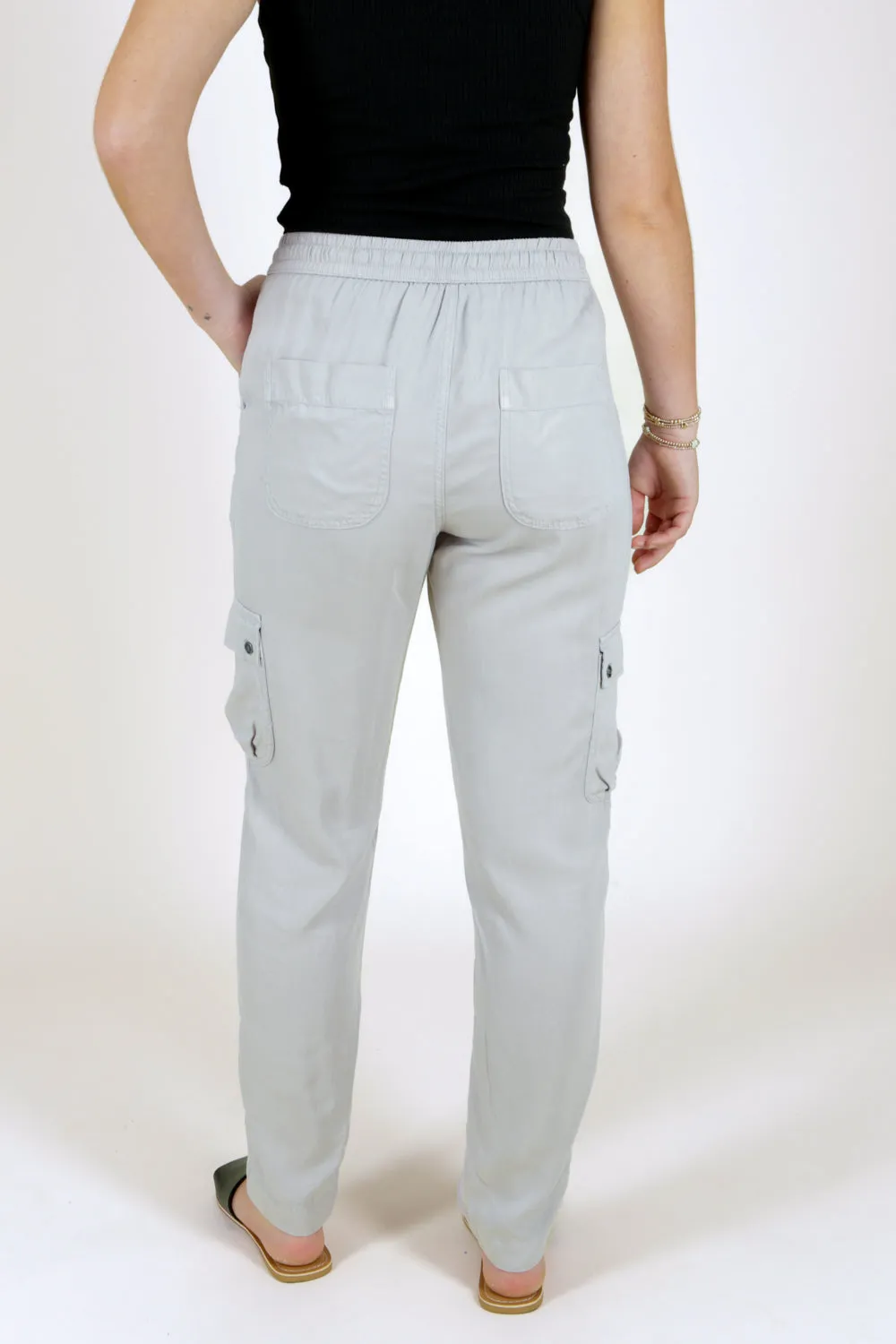 Comfortable Days Cargo Utility Pants - Lt. Gray