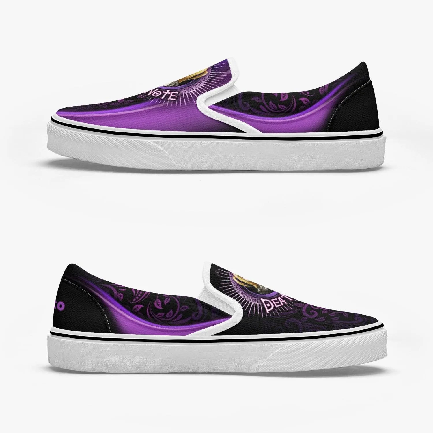 Death Note Misa Amana Purple Slip Ons Anime Shoes