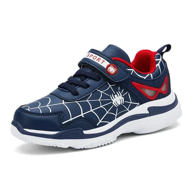 Disney Children's Sports Shoes Spring Hollow-out Children's Leather Shoes Breathe Sneaker Pu Leather