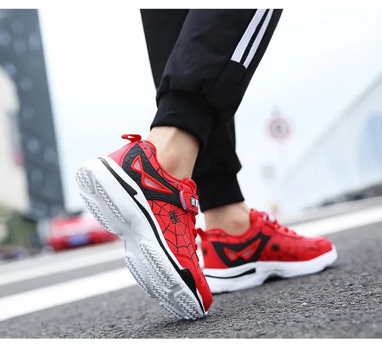 Disney Children's Sports Shoes Spring Hollow-out Children's Leather Shoes Breathe Sneaker Pu Leather