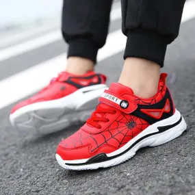 Disney Children's Sports Shoes Spring Hollow-out Children's Leather Shoes Breathe Sneaker Pu Leather