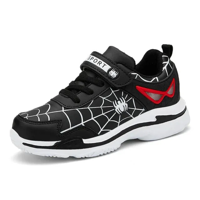 Disney Children's Sports Shoes Spring Hollow-out Children's Leather Shoes Breathe Sneaker Pu Leather
