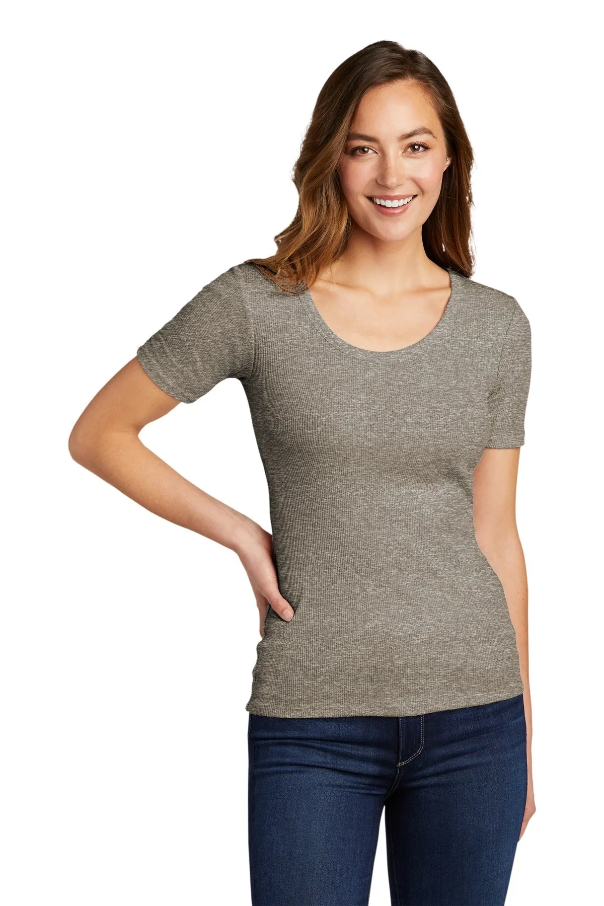 District Women's V.I.T.™Rib Scoop Neck Tee DT6020
