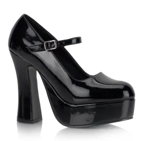 DOLLY-50 DemoniaCult Black Patent Sexy Women's Heels & Platform Shoes (Alternative Footwear)