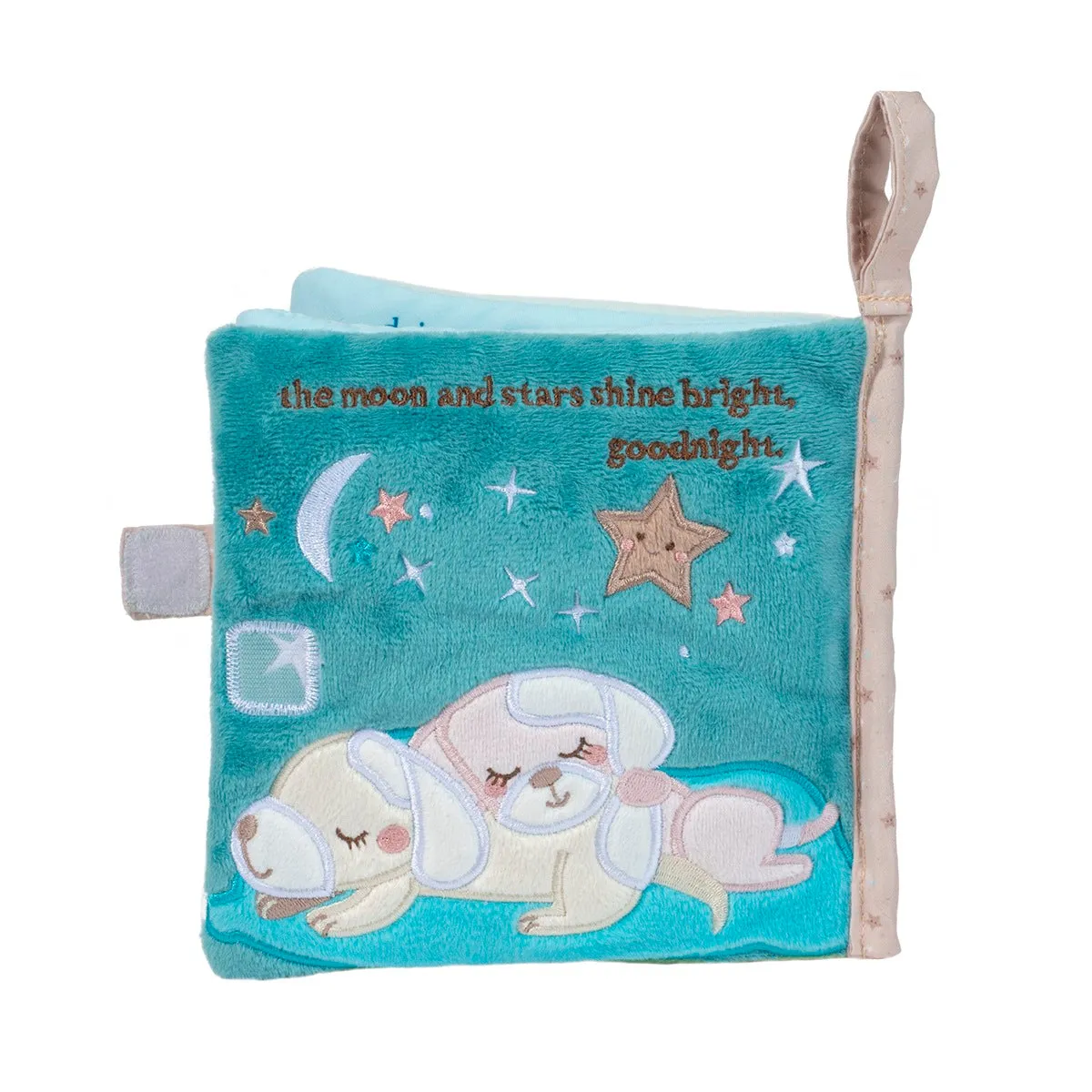 Douglas Baby Soft Activity Book Rosy and Auggie Puppy 6"