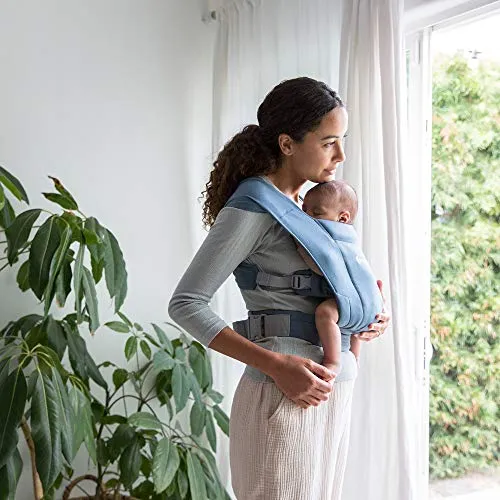 Ergobaby Embrace Baby Wrap Carrier, Infant Carrier for Newborns 7-25 Pounds, Oxford Blue
